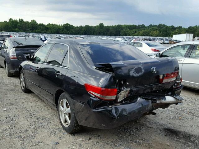 1HGCM56693A098553 - 2003 HONDA ACCORD EX BLACK photo 3