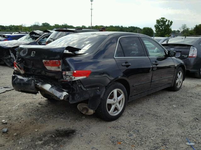 1HGCM56693A098553 - 2003 HONDA ACCORD EX BLACK photo 4