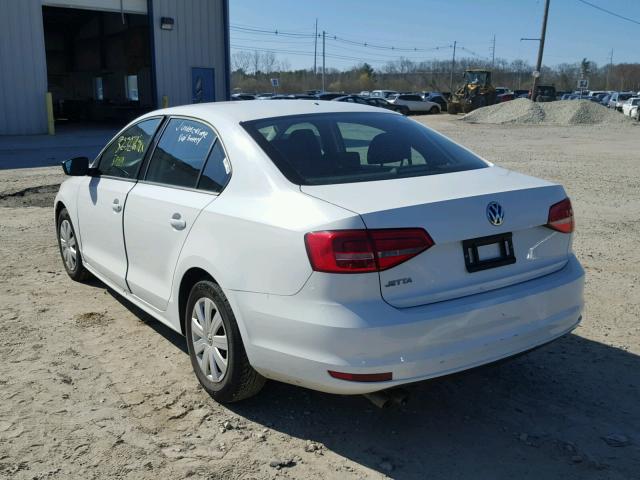 3VW2K7AJ8FM347985 - 2015 VOLKSWAGEN JETTA BASE Սպիտակ լուսանկար 3