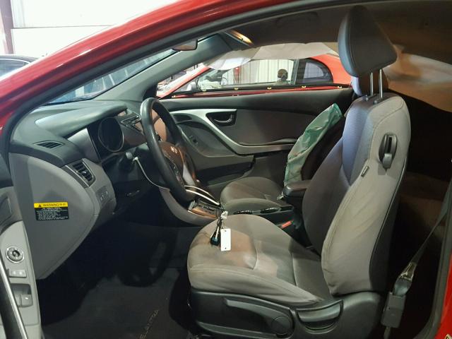 KMHDH6AE0DU012649 - 2013 HYUNDAI ELANTRA CO RED photo 5