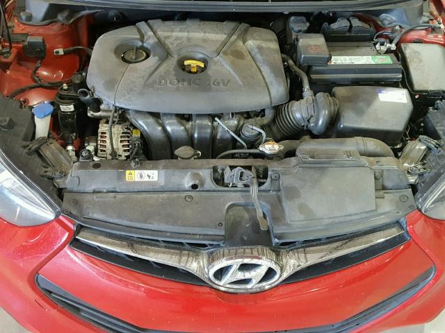 KMHDH6AE0DU012649 - 2013 HYUNDAI ELANTRA CO RED photo 7