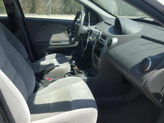 1G8AK55BX7Z131295 - 2007 SATURN ION LEVEL SILVER photo 5