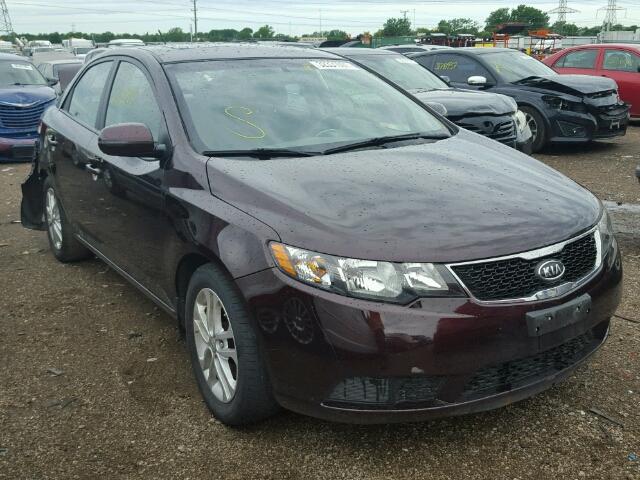 KNAFU4A24B5393056 - 2011 KIA FORTE MAROON photo 1