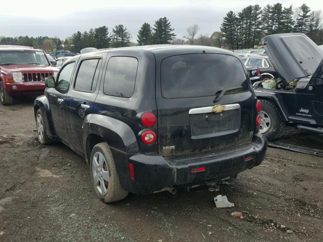 3GNDA13D07S534404 - 2007 CHEVROLET HHR LS BLACK photo 3