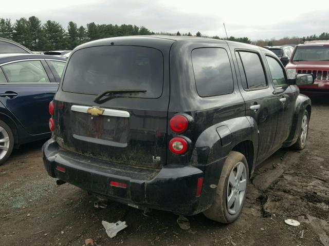 3GNDA13D07S534404 - 2007 CHEVROLET HHR LS BLACK photo 4