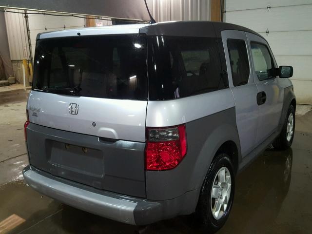 5J6YH28315L021705 - 2005 HONDA ELEMENT LX GRAY photo 4