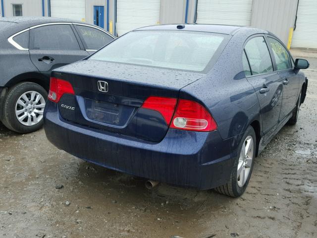 1HGFA16928L084420 - 2008 HONDA CIVIC EXL BLUE photo 4