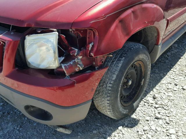 1FMZU67E62UC99369 - 2002 FORD EXPLORER S RED photo 9