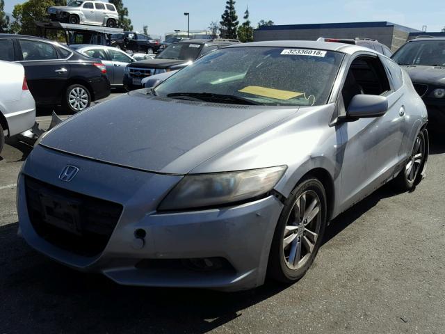 JHMZF1D66BS002870 - 2011 HONDA CR-Z EX SILVER photo 2