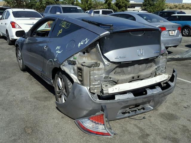 JHMZF1D66BS002870 - 2011 HONDA CR-Z EX SILVER photo 3