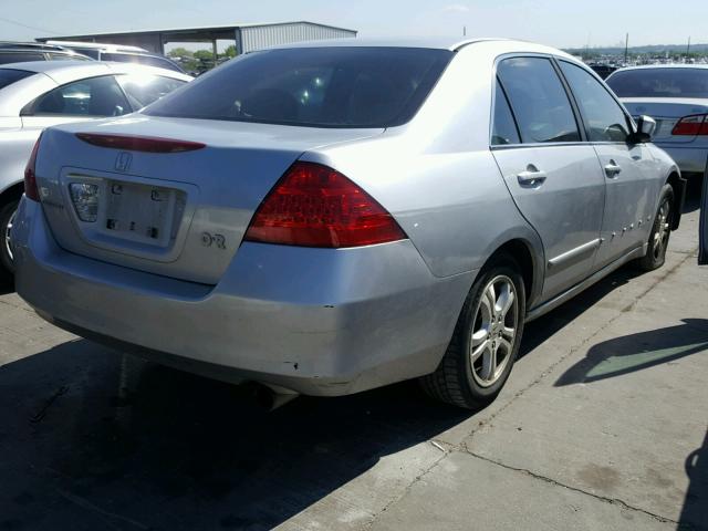 1HGCM56337A126343 - 2007 HONDA ACCORD SE SILVER photo 4