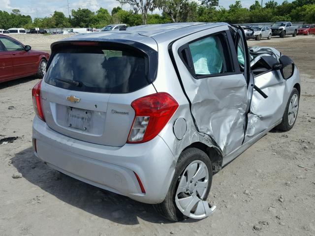 KL8CB6SA6HC737531 - 2017 CHEVROLET SPARK LS SILVER photo 4