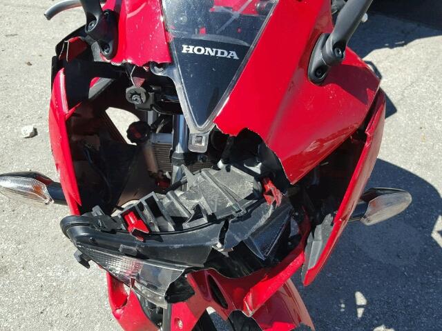 MLHNC5104F5101253 - 2015 HONDA CBR300 R RED photo 9