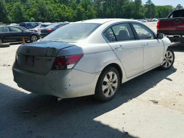 5KBCP3F85AB018280 - 2010 HONDA ACCORD EXL WHITE photo 4