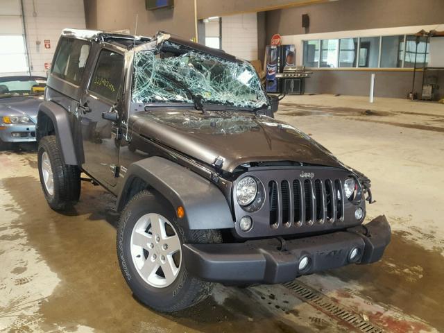 1C4AJWAG0GL282116 - 2016 JEEP WRANGLER S GRAY photo 1