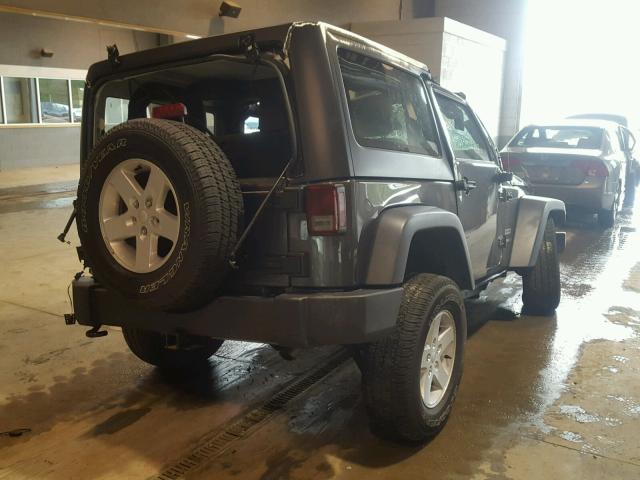 1C4AJWAG0GL282116 - 2016 JEEP WRANGLER S GRAY photo 4