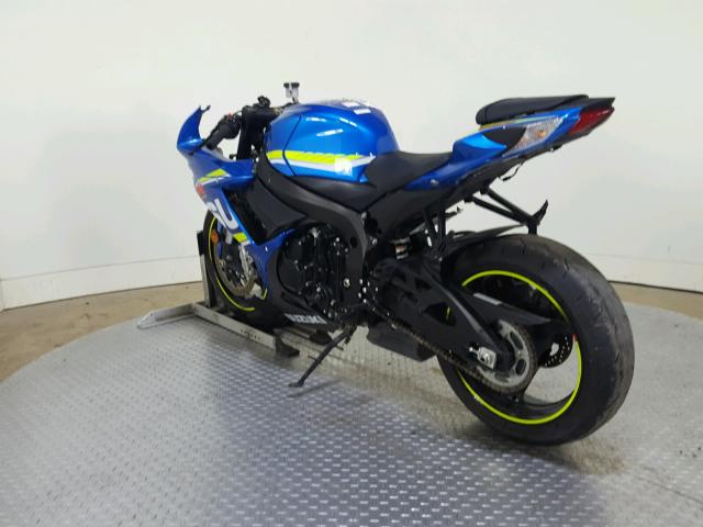 JS1GN7FA1H2100109 - 2017 SUZUKI GSX-R600 BLUE photo 6