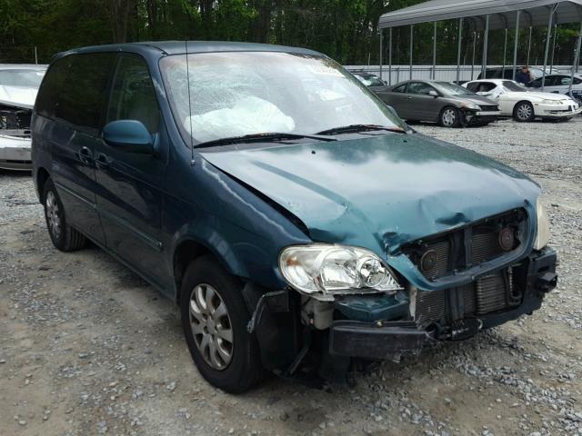 KNDUP131046572700 - 2004 KIA SEDONA EX GREEN photo 1