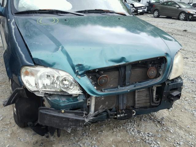 KNDUP131046572700 - 2004 KIA SEDONA EX GREEN photo 9