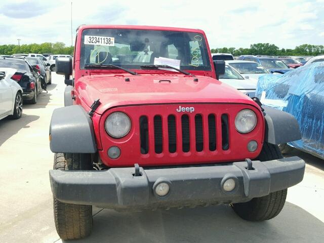 1C4AJWAG7HL519296 - 2017 JEEP WRANGLER S RED photo 10