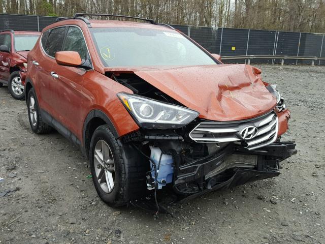 5XYZU3LB6HG485115 - 2017 HYUNDAI SANTA FE S ORANGE photo 1