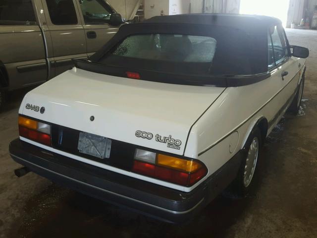 YS3AT76LXK7010026 - 1989 SAAB 900 WHITE photo 4