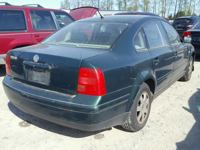 WVWMA63B7XE437165 - 1999 VOLKSWAGEN PASSAT GLS GREEN photo 4