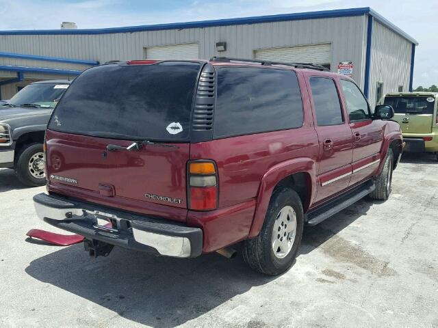 1GNFK16Z15J125694 - 2005 CHEVROLET SUBURBAN K BURGUNDY photo 4