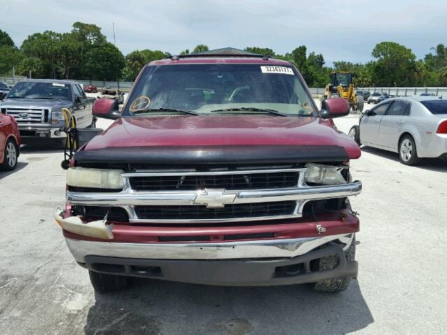 1GNFK16Z15J125694 - 2005 CHEVROLET SUBURBAN K BURGUNDY photo 9