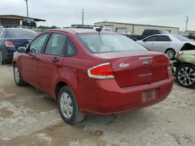 1FAHP3EN5AW296397 - 2010 FORD FOCUS S RED photo 3
