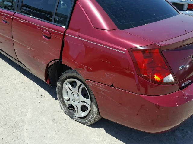 1G8AJ55F56Z100279 - 2006 SATURN ION LEVEL ბურგუნდია ფოტო 9