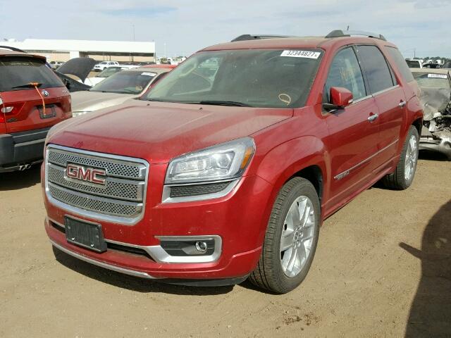 1GKKVTKD2EJ207121 - 2014 GMC ACADIA DEN RED photo 2