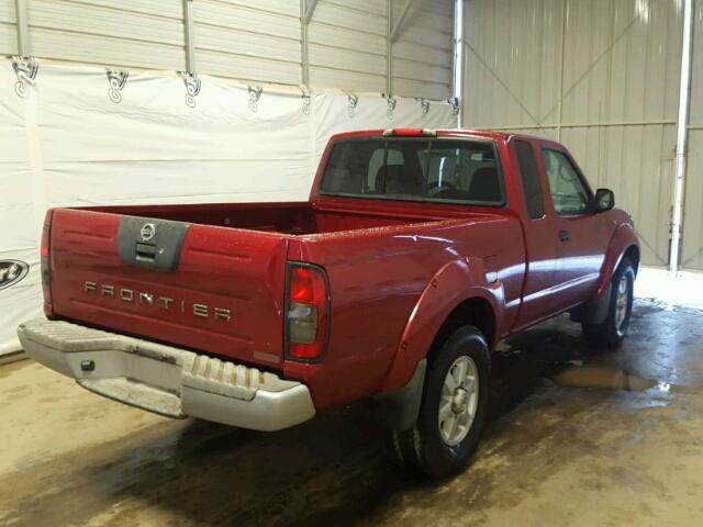 1N6MD26Y73C464238 - 2003 NISSAN FRONTIER K RED photo 4