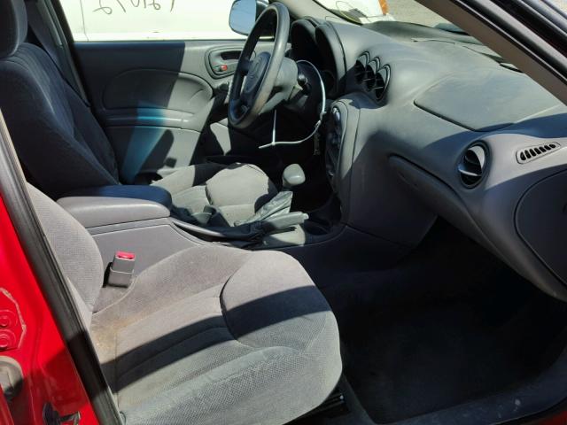 1G2NF52T5YM876080 - 2000 PONTIAC GRAND AM S წითელი ფოტო 5