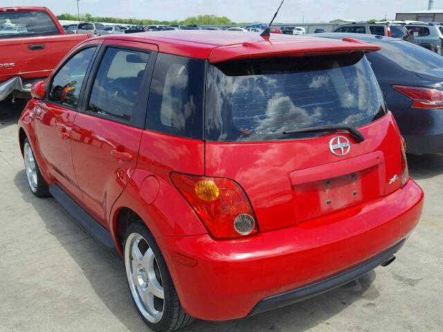 JTKKT624050096537 - 2005 TOYOTA SCION XA RED photo 3