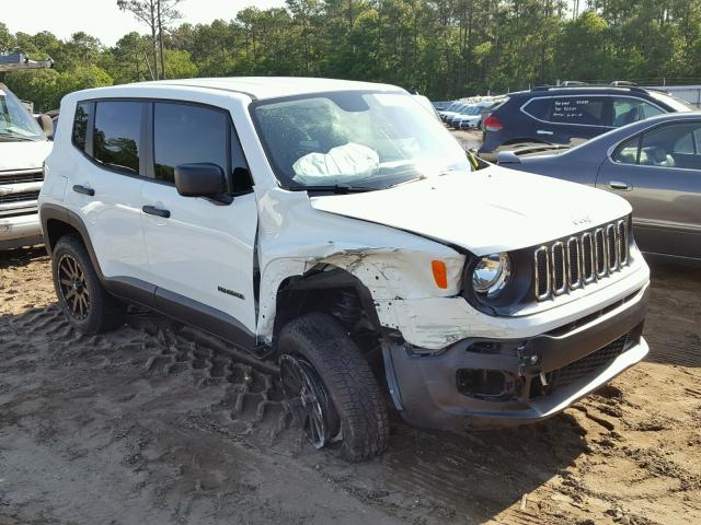 ZACCJBAB5HPG37459 - 2017 JEEP RENEGADE S WHITE photo 1