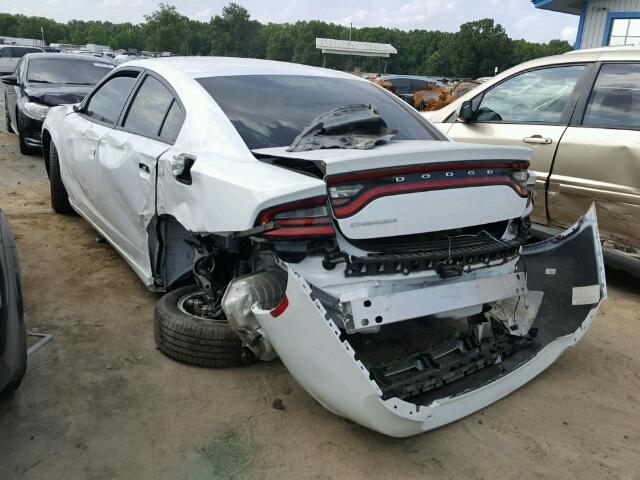 2C3CDXBG5HH547684 - 2017 DODGE CHARGER SE WHITE photo 3