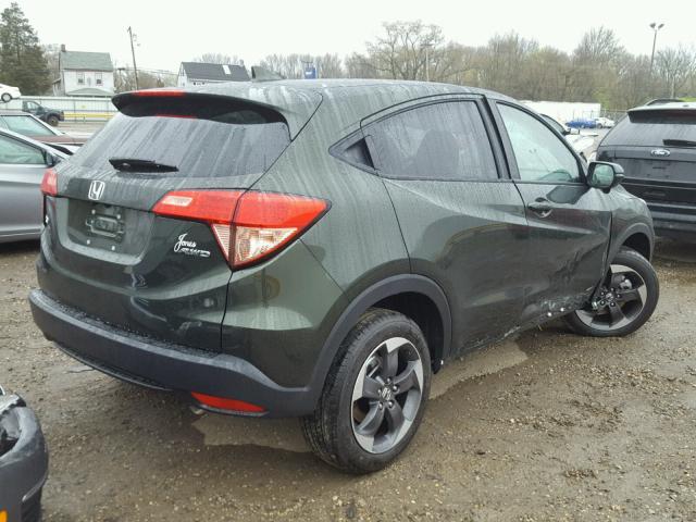 3CZRU6H57JM719267 - 2018 HONDA HR-V EX GREEN photo 4