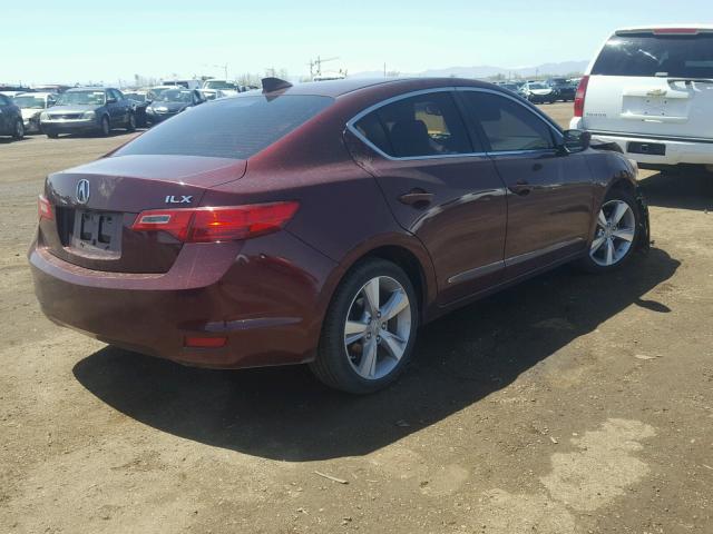 19VDE1F53DE019255 - 2013 ACURA ILX 20 PRE MAROON photo 4