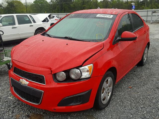 1G1JA5SH9E4135312 - 2014 CHEVROLET SONIC LS 红色 照片 2