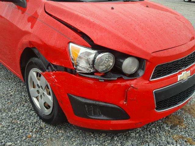 1G1JA5SH9E4135312 - 2014 CHEVROLET SONIC LS 红色 照片 9