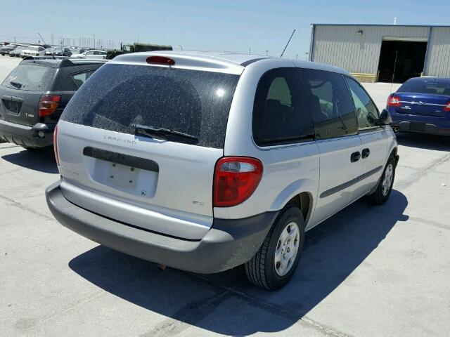 1D4GP25323B243751 - 2003 DODGE CARAVAN SE SILVER photo 4