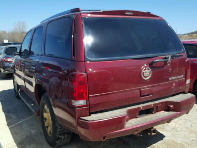 1GYEK63N02R172306 - 2002 CADILLAC ESCALADE L RED photo 3