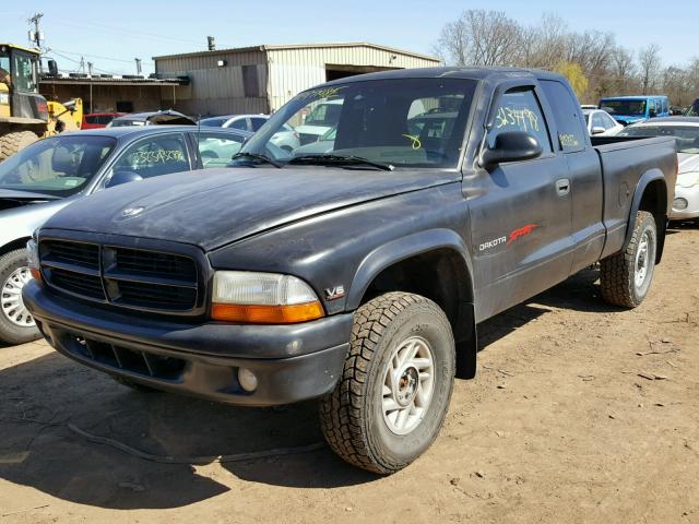 1B7GG23X9VS188222 - 1997 DODGE DAKOTA BLACK photo 2