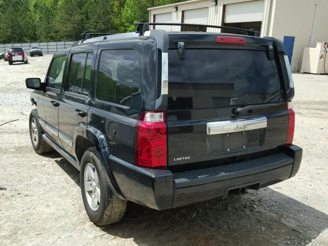 1J8HH58N66C355649 - 2006 JEEP COMMANDER შავი ფოტო 3