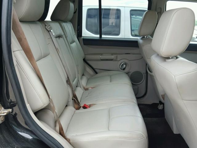 1J8HH58N66C355649 - 2006 JEEP COMMANDER შავი ფოტო 6