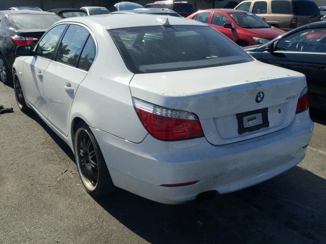 WBANW13508CZ83402 - 2008 BMW 535 I WHITE photo 3