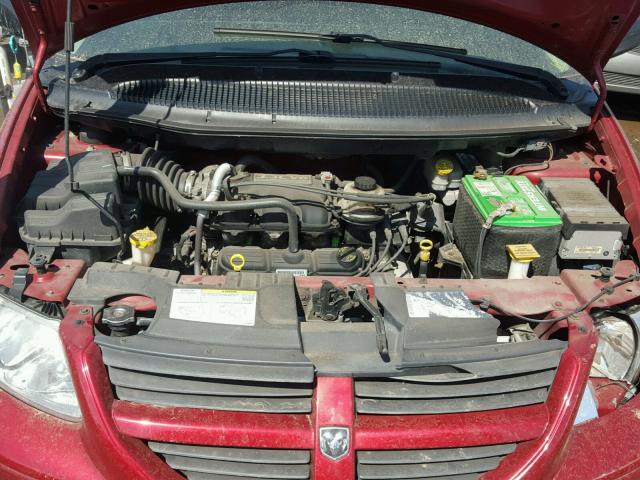 1D4GP45R86B533142 - 2006 DODGE CARAVAN SX RED photo 7