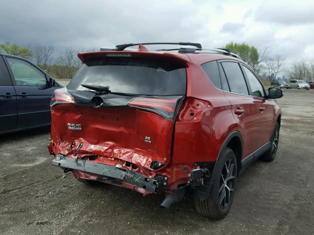 JTMJFREV8GJ056008 - 2016 TOYOTA RAV4 SE RED photo 4