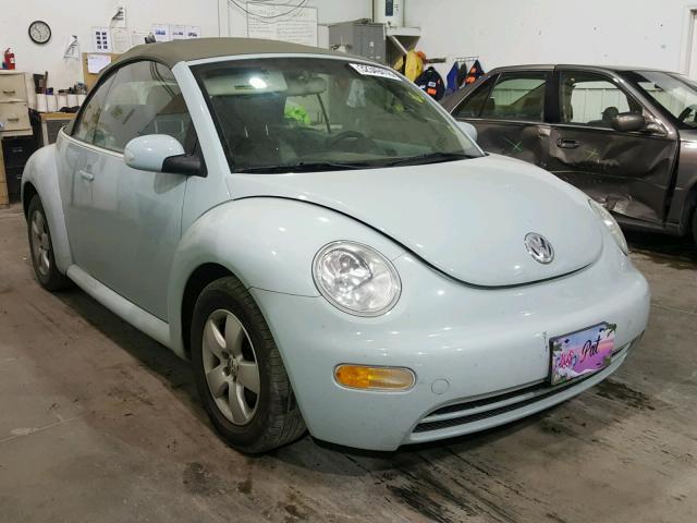 3VWBM31Y85M304987 - 2005 VOLKSWAGEN NEW BEETLE 蓝色 照片 1